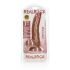 �������������-��������� "RealRock 7' Curved Realistic Dildo with Balls - Tanned" 