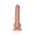 �������������-��������� "RealRock 7' Curved Realistic Dildo with Balls - Tanned" 