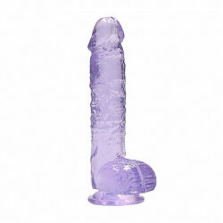 �������������-��������� "RealRock 6' Realistic Cock With Balls - Purple" 