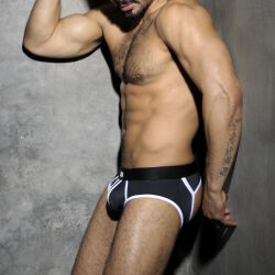 �����-����� "Stripe Fetish Briefs - White" 