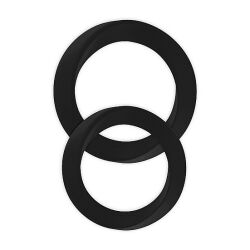 ����������� ������ "Infinity M & L Cockring Set Black" (�������� 2 ��.) 