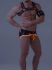 �����-����� "Youngero - Men's Fetish Briefs Mesh Open Rear - Neon Orange" 