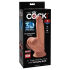 �������������-��������� "King Cock Plus - 7' 3D Cock With Swinging Balls Tan" 