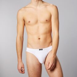 �����-����� "Check Line 2.0 Tanga Briefs - White" 