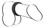 ����������� ������ "Black Velvets - Silicone Cock Ring 3,8" 