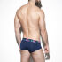 �����-����� "Flowery Waistband Briefs - Navy" 