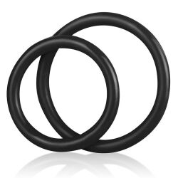 ����������� ������ "C&B Silicone Cock Ring Set Black" (2 ��.) 