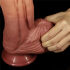 �������������-��������� "Dual Layered Platinum Silicone Cock 10 Brown" 