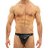 �����-����� "Leather Tanga Briefs Black" 
