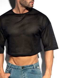 �������� / ����-��� "Oversize Crop Top - Black" 