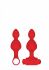 ����� ��� �������� ���������� "Ouch! - Silicone USB-Rechargeable Anal Set - Red" 