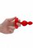 ����� ��� �������� ���������� "Ouch! - Silicone USB-Rechargeable Anal Set - Red" 