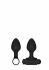 ����� ��� �������� ���������� "Ouch! - Silicone USB-Rechargeable Anal Set - Black" 