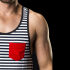 �����-���������� "Fido Tanktop - Navy/White" (SALE!) 