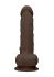 �������������-��������� "RealRock Silicone 9' Dual Density With Balls - Brown" 