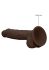 �������������-��������� "RealRock Silicone 9' Dual Density With Balls - Brown" 