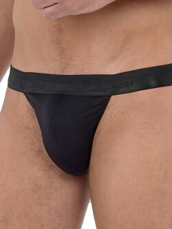 �����-����� "Classic Cotton Modal Tanga Briefs Black" 
