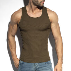 �����-���������� "Recycled Rib Sports Tank Top - Khaki" 