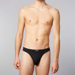 �����-����� "Check Line 2.0 Tanga Brief - Black" 