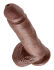 �������������-��������� "King Cock - 8' With Balls RD Brown" 