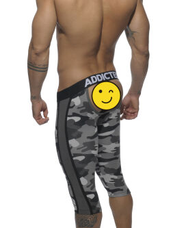 ����������� ������� �������� "Fetish Knee Length Pant Back Opening - Camouflage Charcoal" 
