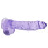 �������������-��������� "RealRock 9' Realistic Cock With Balls - Purple" 