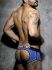�����-����� "Double Piping Bottomless Boxer - Royal Blue" 