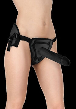������� ������� "Ouch! - Deluxe Silicone Strap-On 10 Inch Black" 