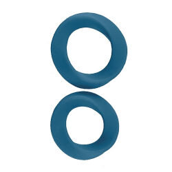 ����������� ������ "Infinity L & XL Cockring Set Blue" (�������� 2 ��.) 