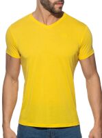 �������� "Basic V-Neck T-Shirt - Yellow" 