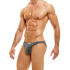 �����-����� "King Cheetah Low Cut Briefs - Gun Metal" 
