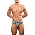 �����-����� "Almost Naked Fly Stripe Briefs Jock - Black/White Stripes" 