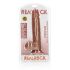 �������������-��������� "RealRock 9' Straight Realistic Dildo with Balls - Tanned" 