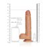 �������������-��������� "RealRock 9' Straight Realistic Dildo with Balls - Tanned" 