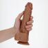 �������������-��������� "RealRock 9' Straight Realistic Dildo with Balls - Tanned" 