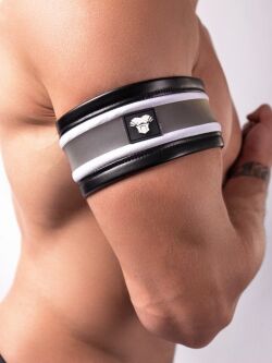 �������� / �������� "Youngero - Neon Maskulo Spandex Biceps Band White" 