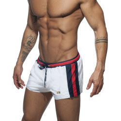 ������-����� "Stripes Basic Swim Short - White" 