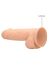�������������-��������� "RealRock Silicone 8,5' Dual Density With Balls - Flesh" 