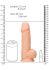 �������������-��������� "RealRock Silicone 8,5' Dual Density With Balls - Flesh" 