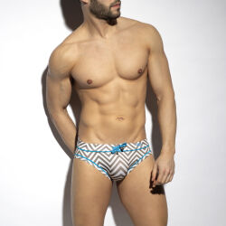 ������-����� "Zig Zag Swim Briefs - Surf Blue" 