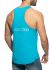 �����-���������� "U-Neck Cotton Tank Top - Turquoise" 