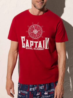 �������� "90503 - T-Shirt with Captain Print Rojo" 