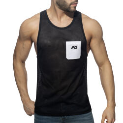�����-���������� "Pocket Contrast Tank Top - White" 