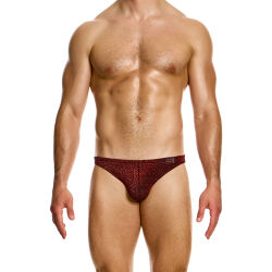 �����-����� "Glitter Low Cut Briefs - Red" 