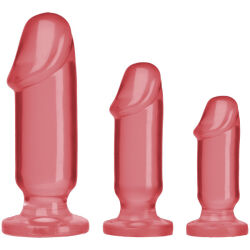 �������� ������ "Crystal Jellies - Anal Starter Kit Pink" (�������� 3 ��.) 