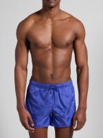 ������-����� "Retro Men's Swim Trunks - Clematis Blue" 
